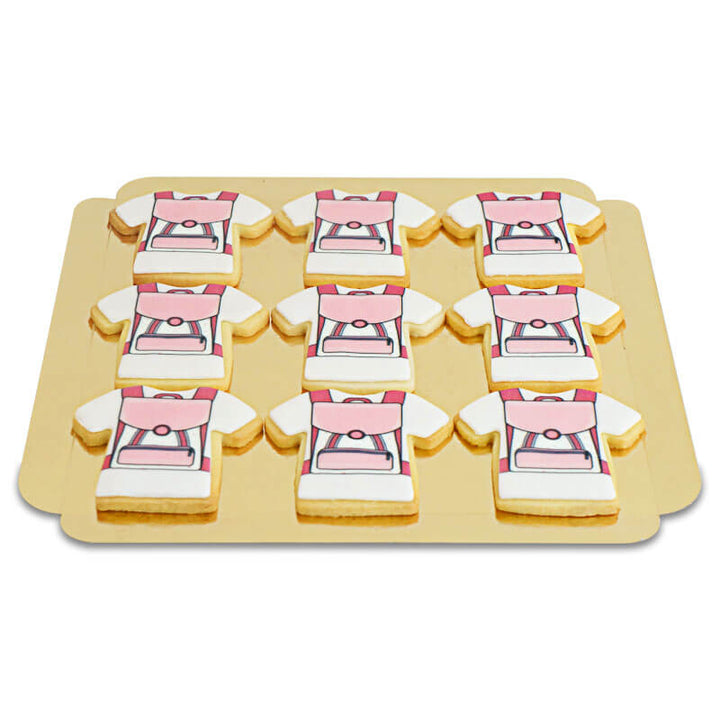 Pink Schoolbag Biscuits (12 pieces)
