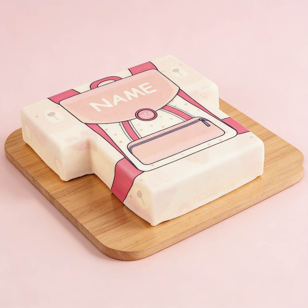 Pink School Bag Cake