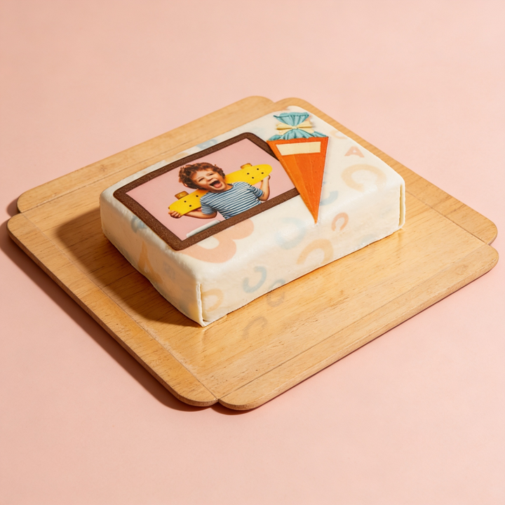 Blackboard Photo Cake