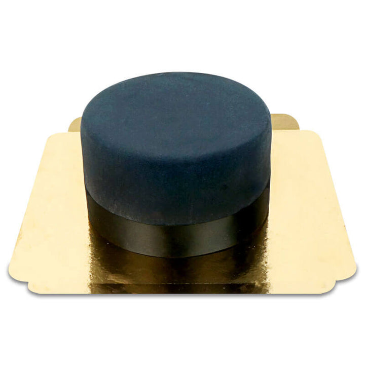 Black Deluxe Cake with Cake Ribbon