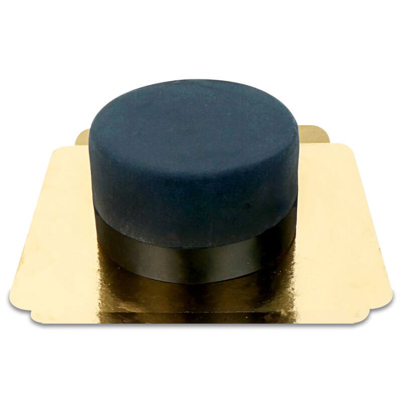 Black Deluxe Cake with Cake Ribbon