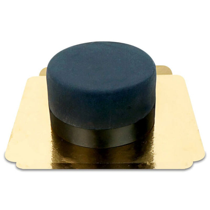 Black Deluxe Cake with Cake Ribbon