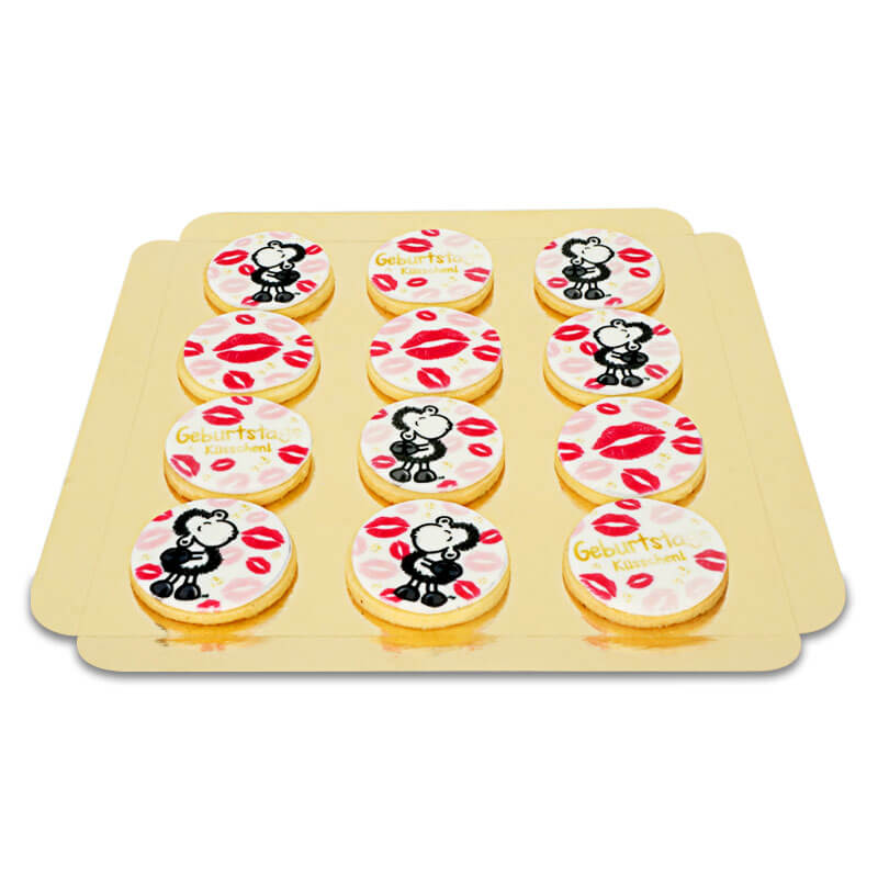 Sheepworld - Birthday Kisses biscuits (12 pieces)