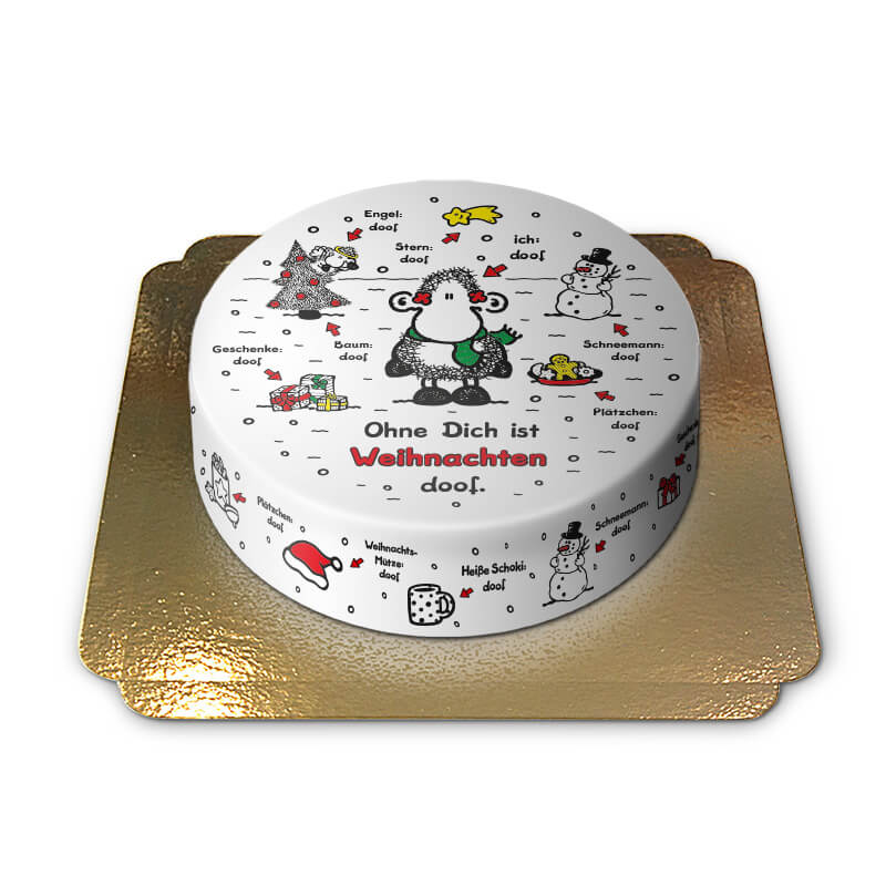 Sheepworld – Christmas is rubbish without you – cake