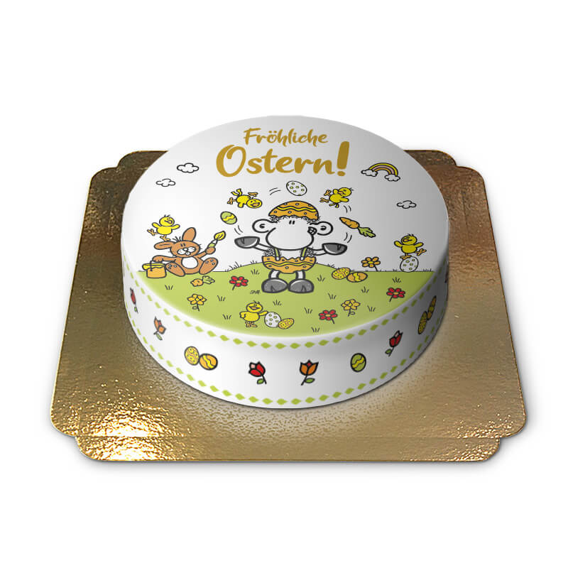 Sheepworld – "Happy Easter" cake
