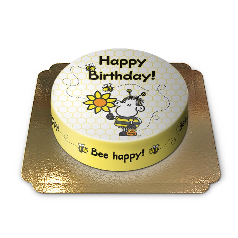 Sheepworld Birthday Cake with Bees