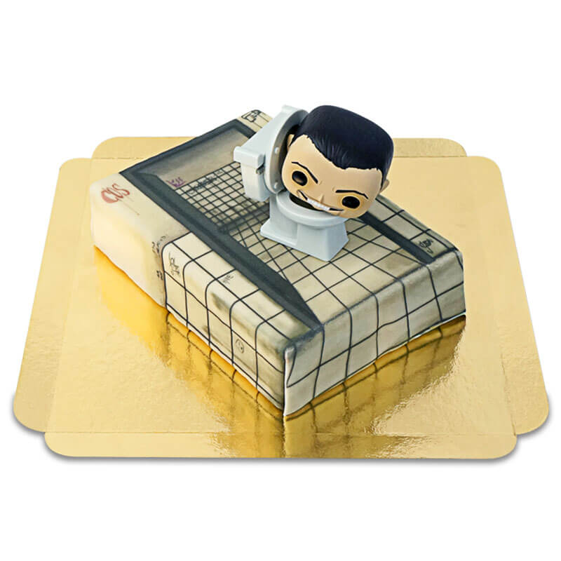 Skibidi Toilet® figure on cake