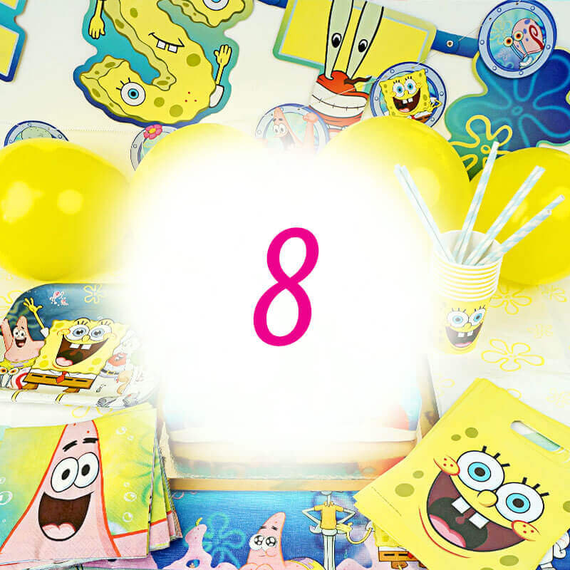 SpongeBob® party set for 8 people – cake not included