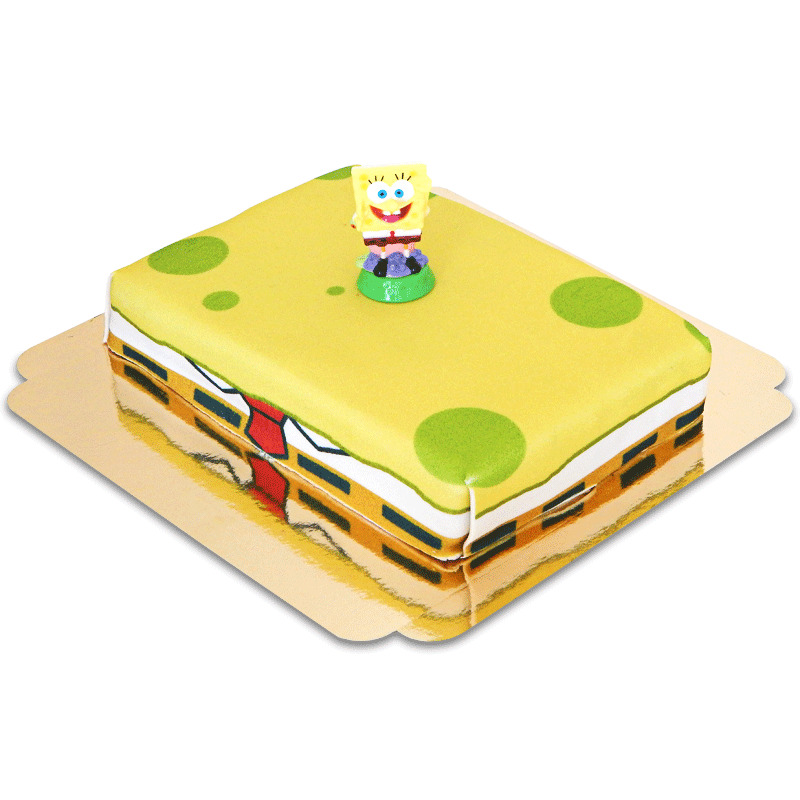 SpongeBob® on a sponge cake