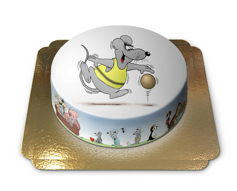 Sporty Mouse with Ball – Uli Stein