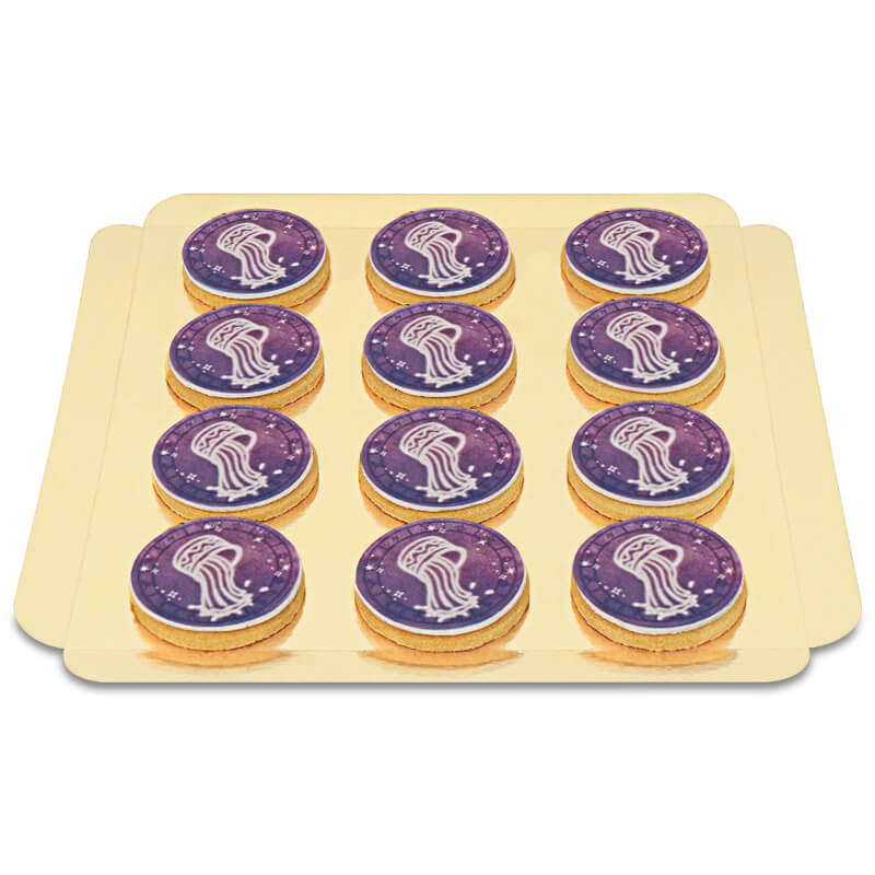 Aquarius Zodiac Cookies (12 pieces)