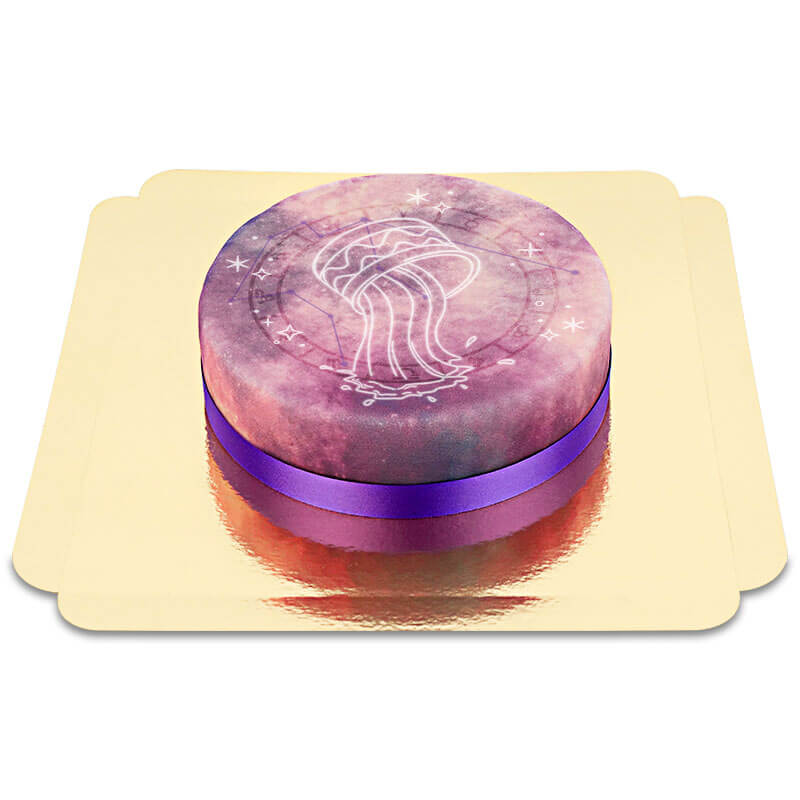 Zodiac Sign Aquarius Cake