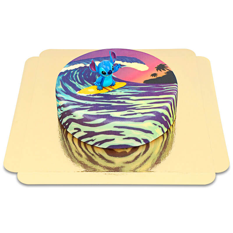 Stitch® on a Surfer Cake