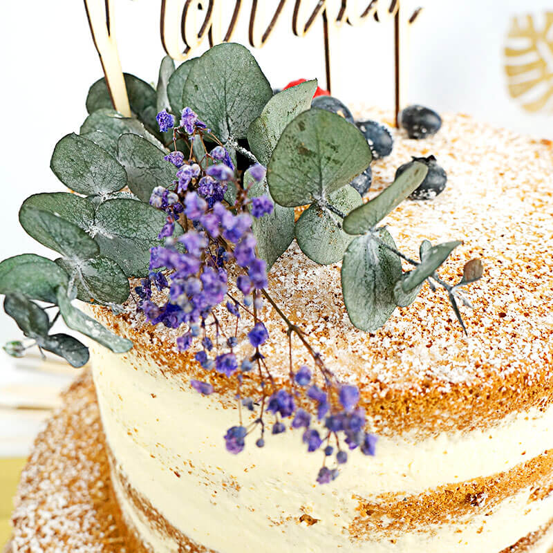 Naked Cake wedding cake – vanilla/raspberry