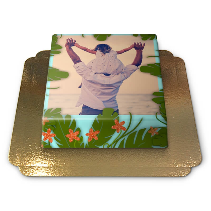 Tropical Photo Cake