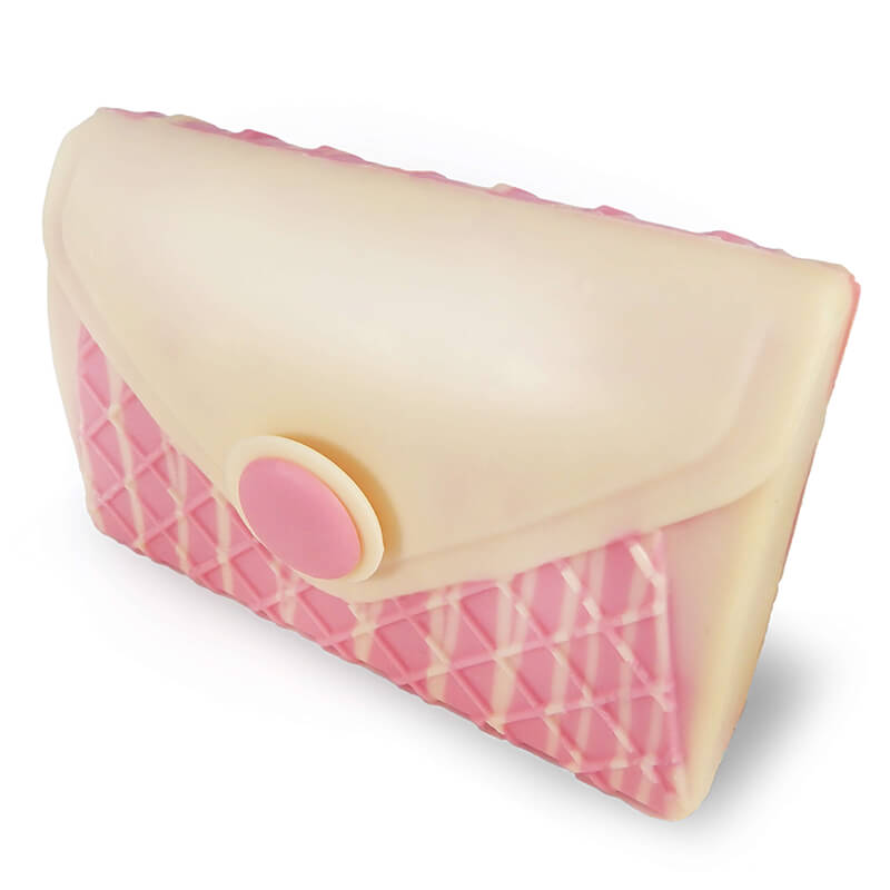 White chocolate handbag