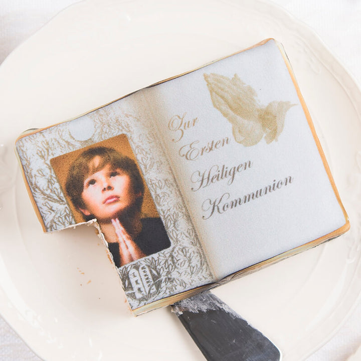 Photo cake with Bible frame