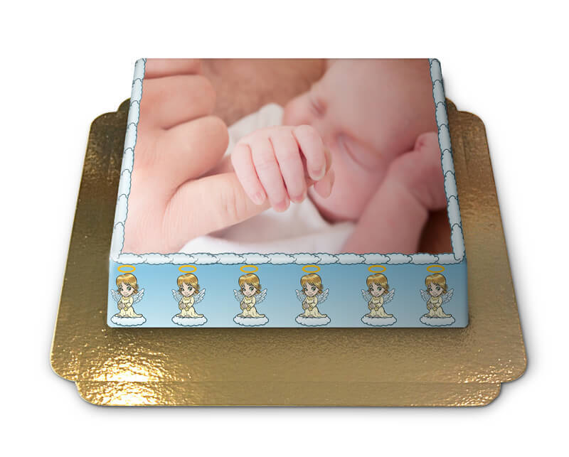 Christening Photo Cake