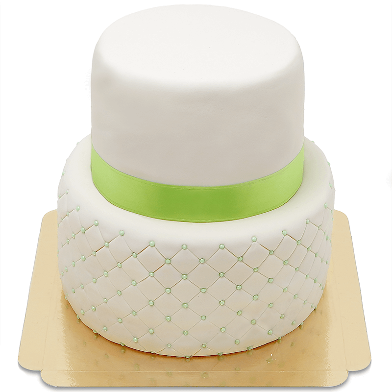 Happy Birthday Deluxe two-tier cake – various colours