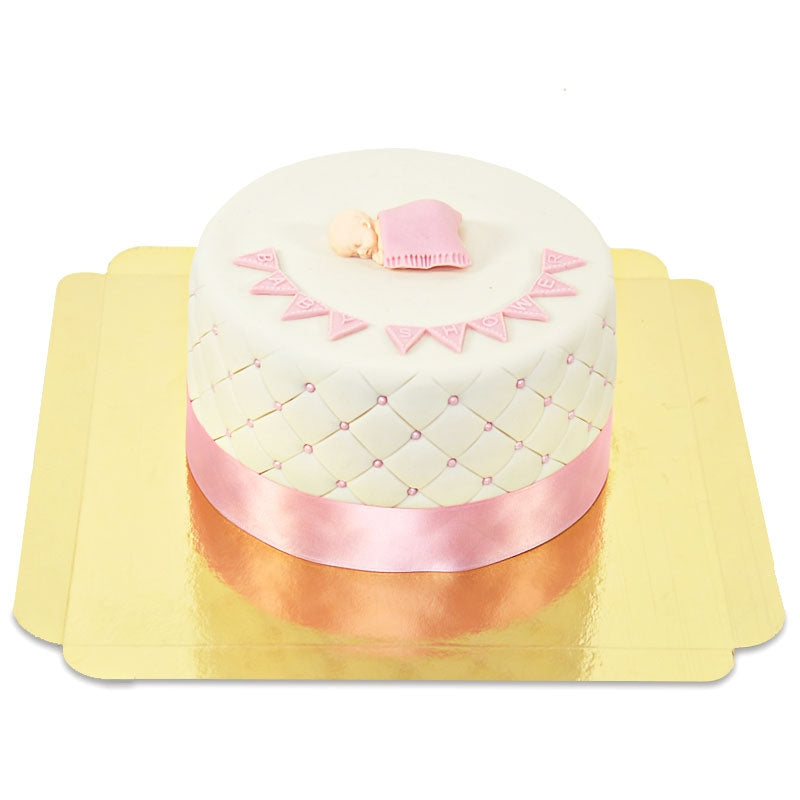 Pink Baby Shower Cake