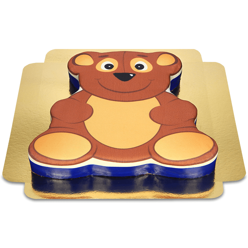 Teddy Bear Cake in the shape of a bear