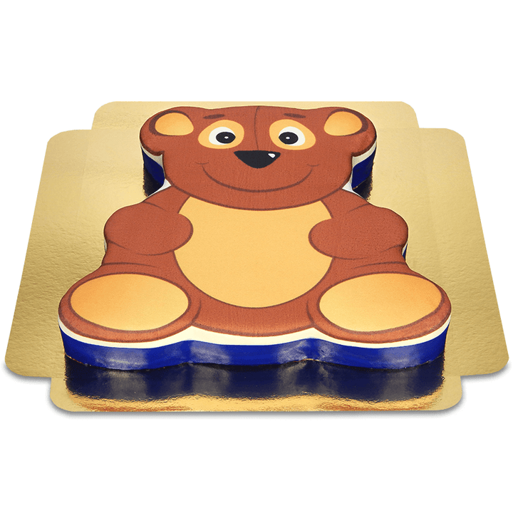 Teddy Bear Cake in the shape of a bear