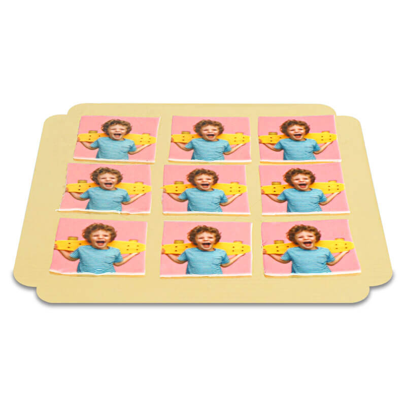 Photo cupcake toppers - 8 x 8 cm (10 pieces)