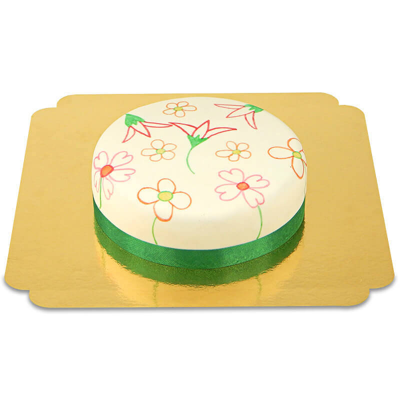 Cake with food pens