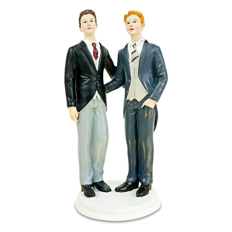 Cake topper – male bride and groom