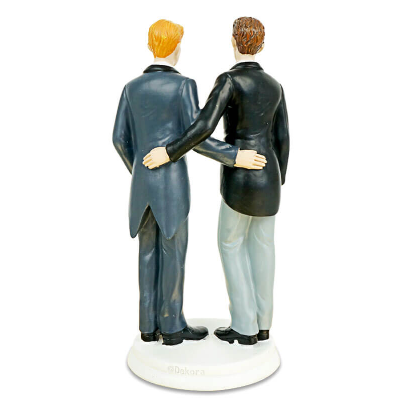 Cake topper – male bride and groom