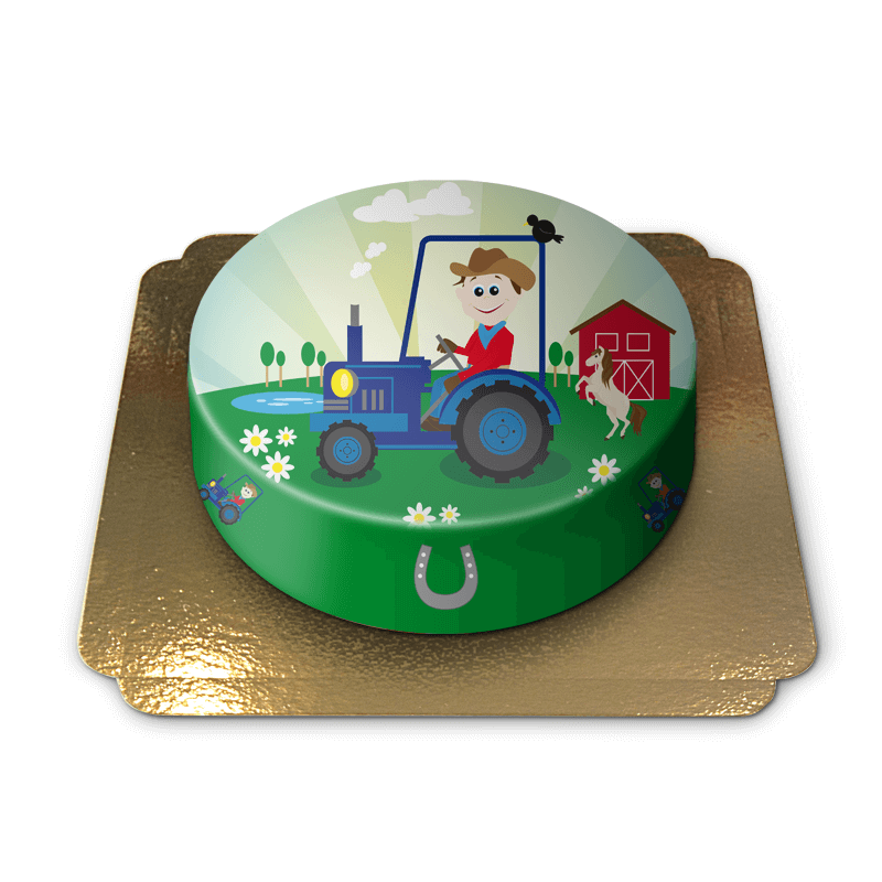 Tractor children’s cake
