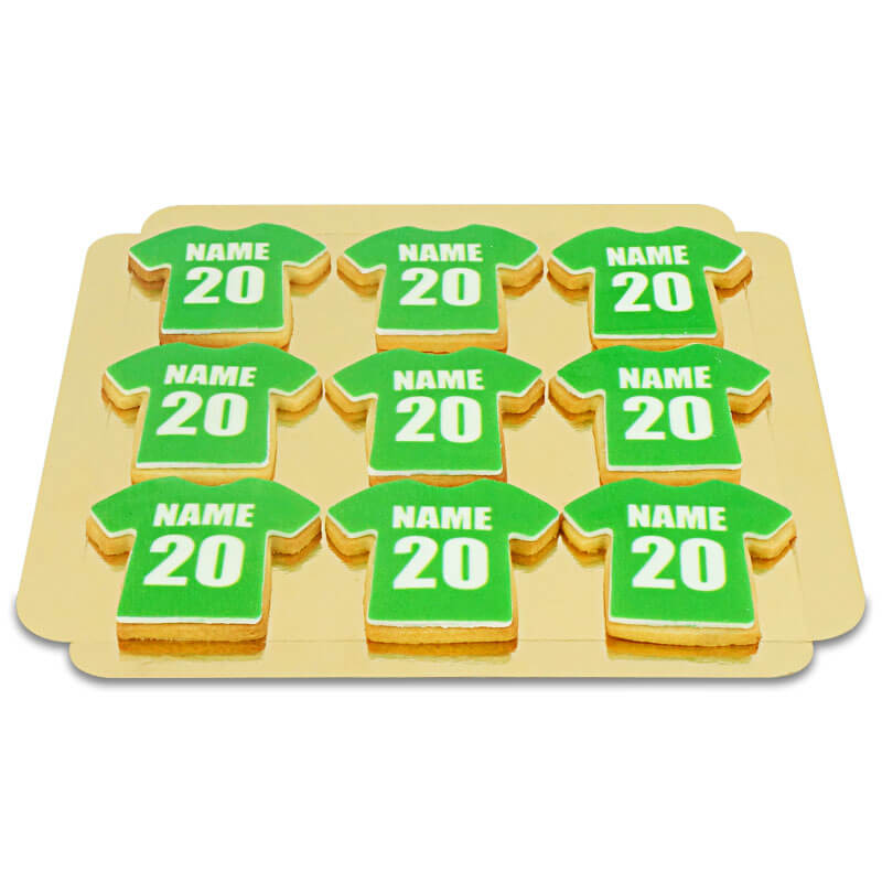 Jersey biscuits (12 pieces) plain, assorted colours