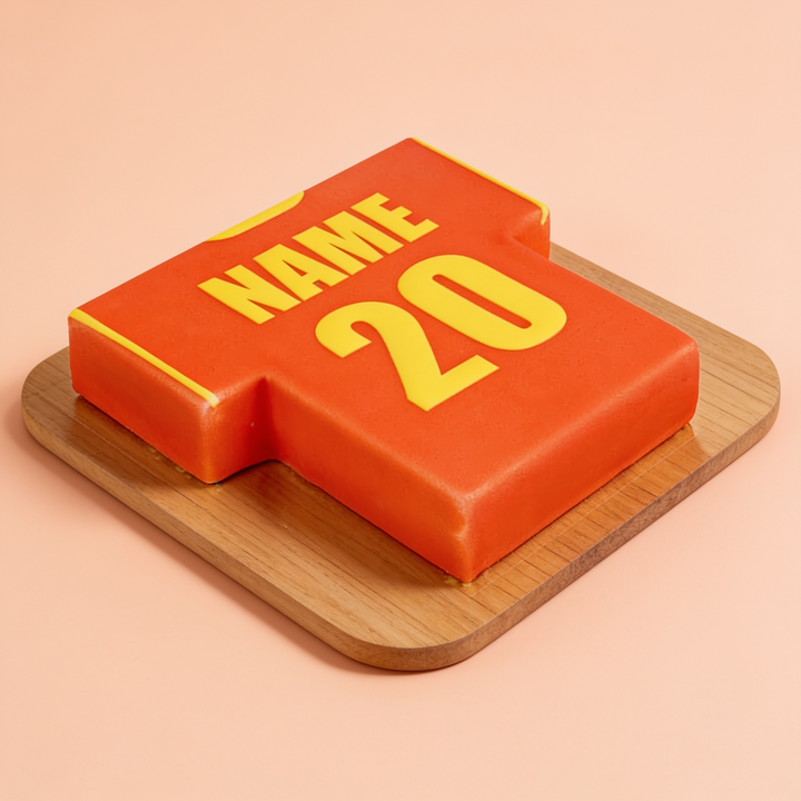 Football shirt cake, plain – various colours