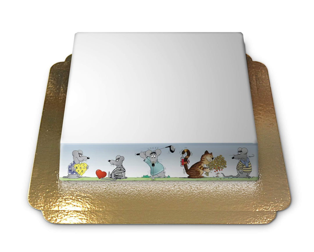 Photo cake in Uli Stein design