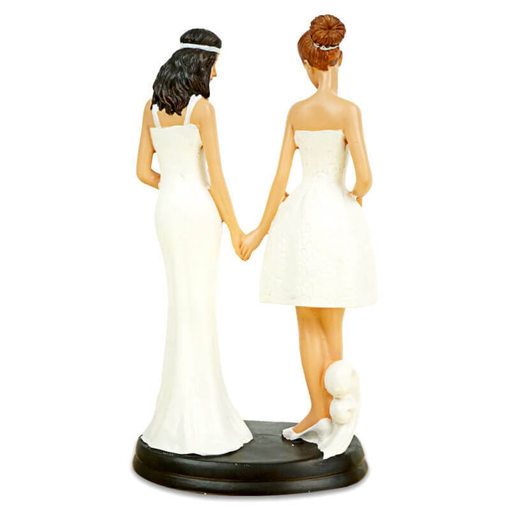 Cake topper – female bride and groom