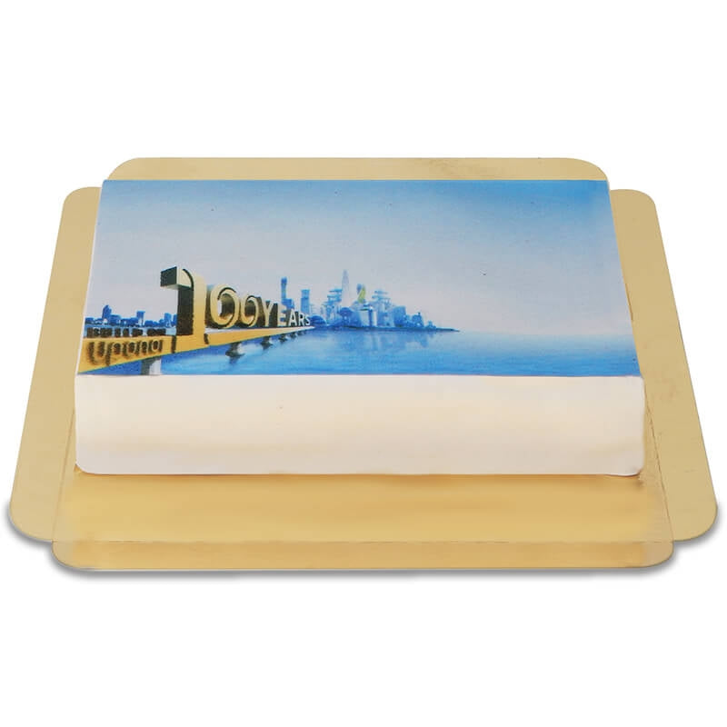 Rectangular logo cake