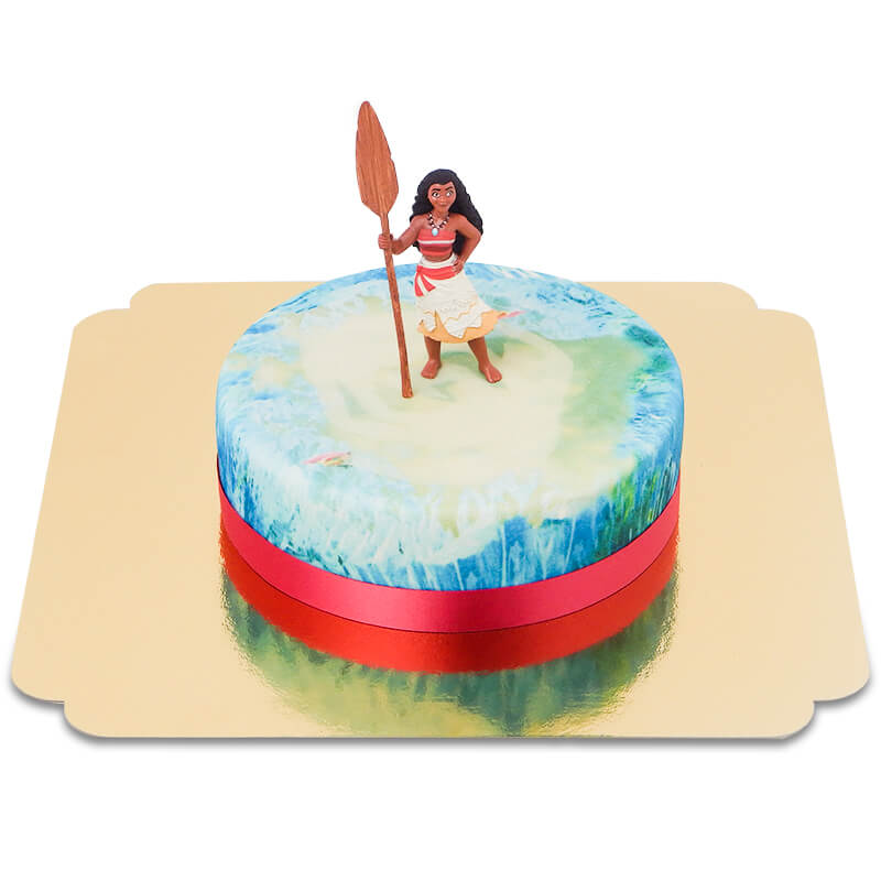 Moana® on an ocean cake