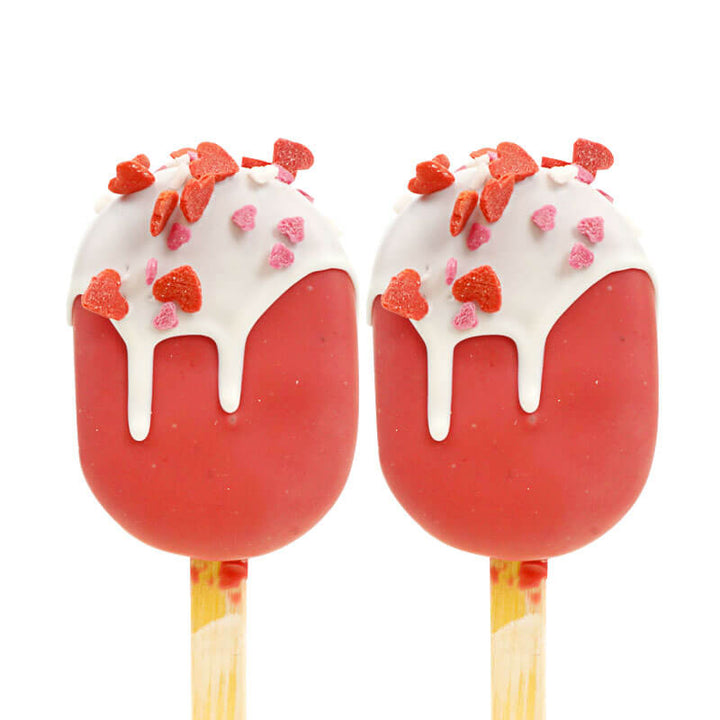 Valentine's Day Cake Popsicle Red (10 pieces)