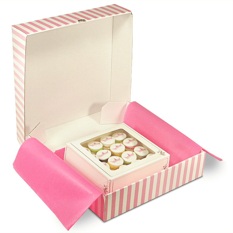 Macarons with logo (16 pieces)