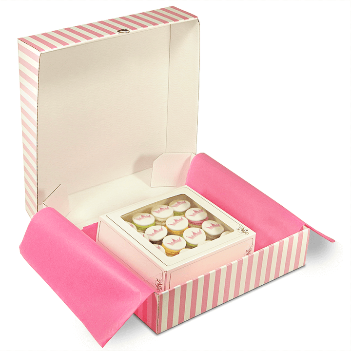 Macarons with logo (16 pieces)