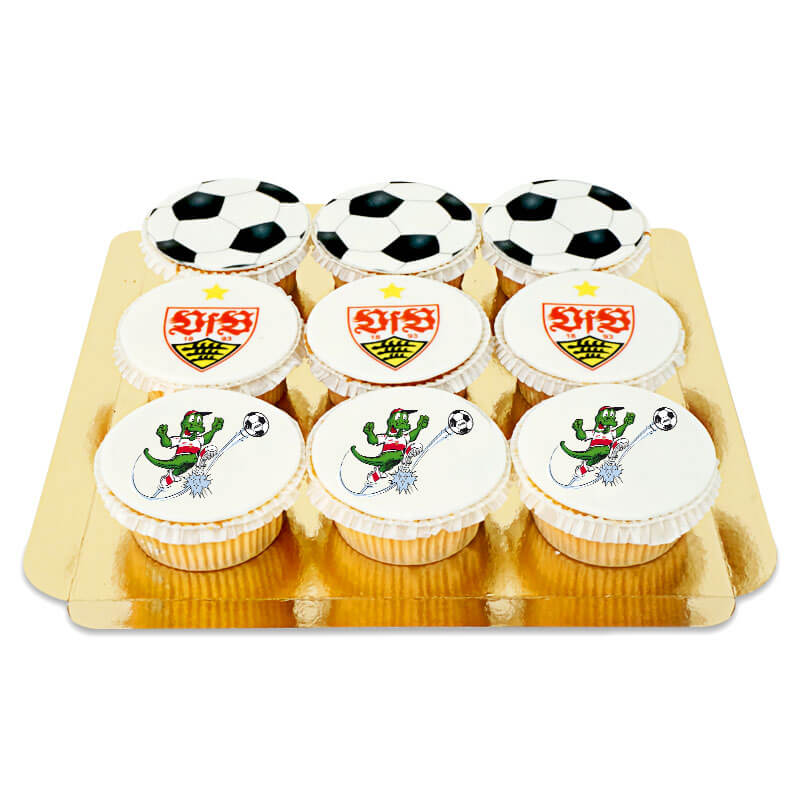 VfB Stuttgart Cupcakes MIX (9 pieces)