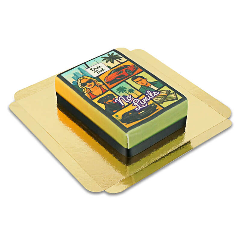 "Crime City" video game cover cake