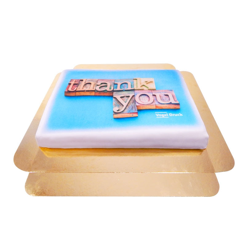Rectangular logo cake