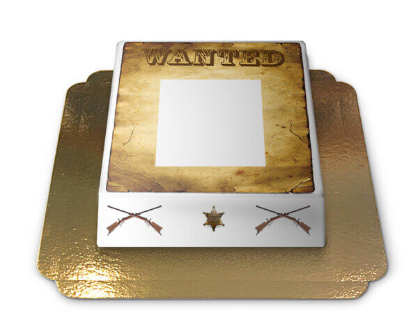 WANTED photo cake