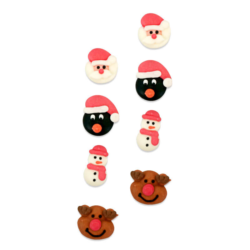 Christmas sugar decorations (8 pieces)