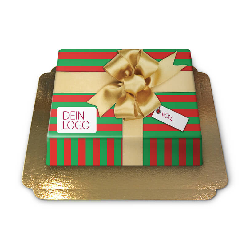 Christmas gift cake