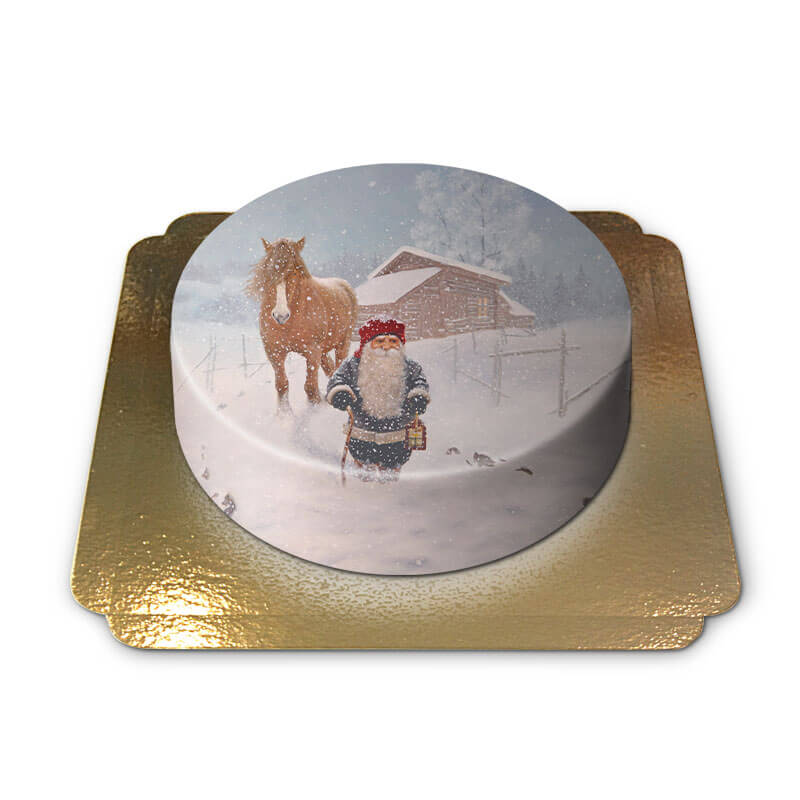 Christmas elves in a snowstorm – Jan Bergerlind