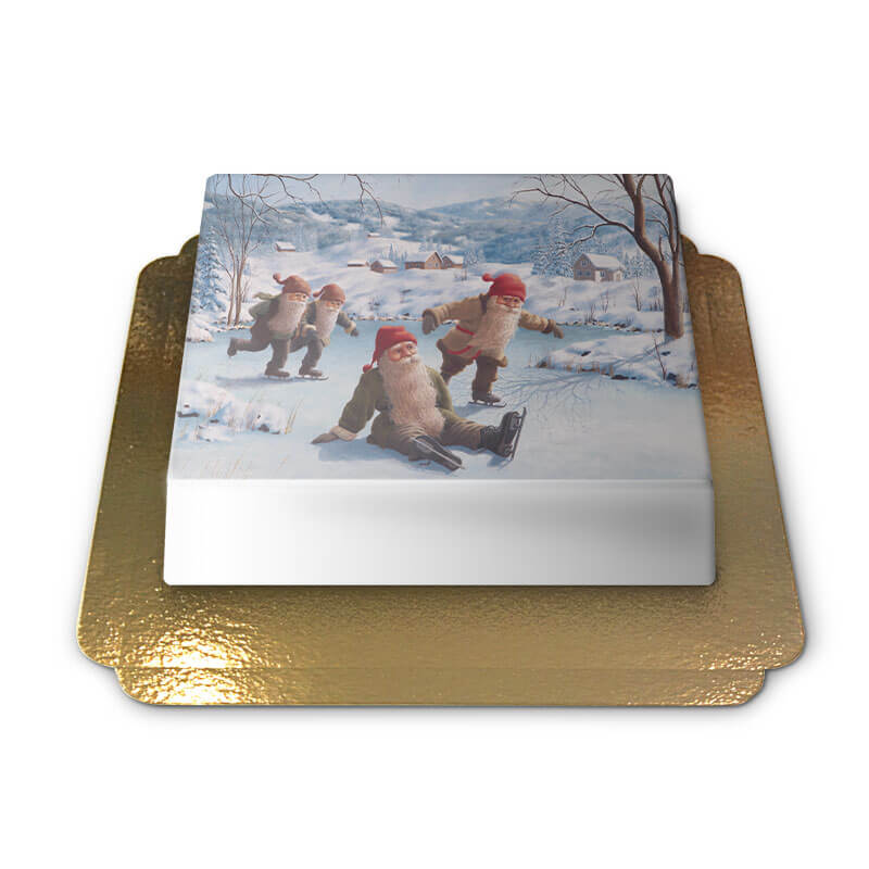 Christmas elves on the ice rink - Jan Bergerlind