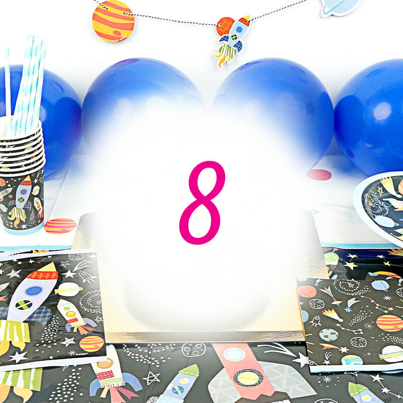 Space Party Set for 8 people – without cake