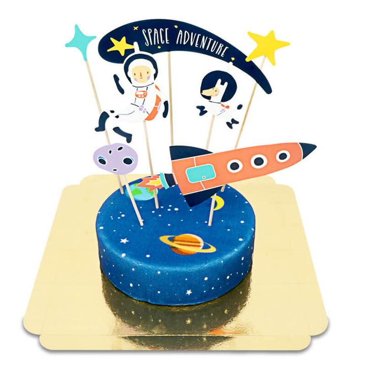 Space cake topper